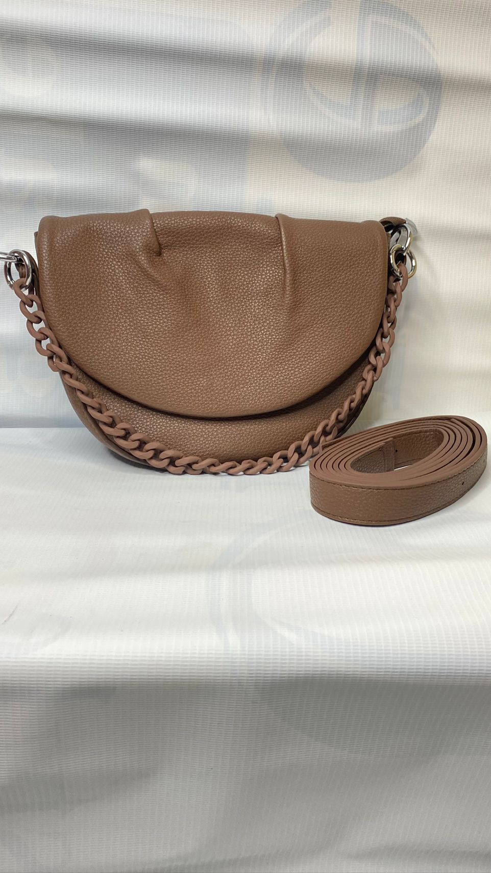 Stella Leather Half Moon Croosbody Bag